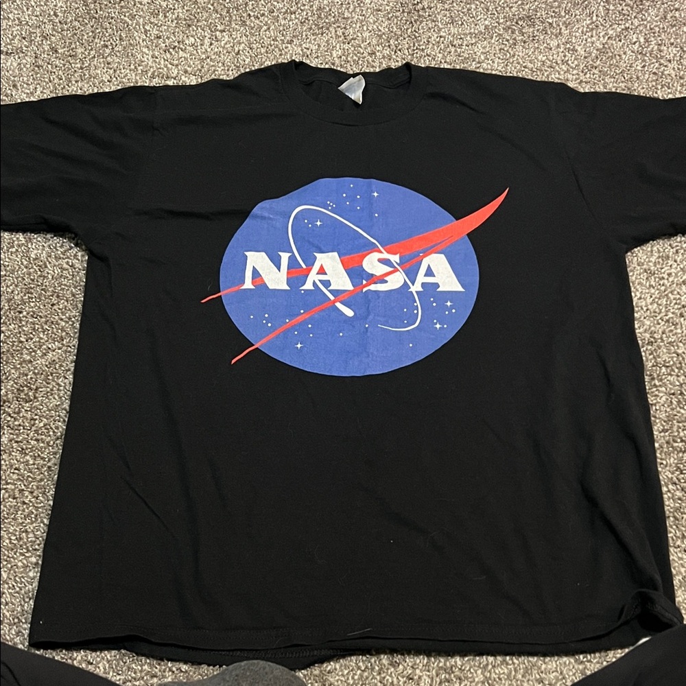 Port and Company Black NASA Tee